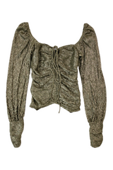 ALC - Gold Drawstring Top