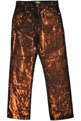 Delfos - Metallic Splatter Jeans