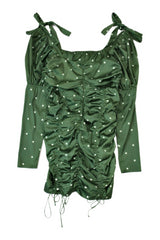 For Love & Lemons - Spotted Satin Midi Dress