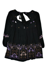 Free People - Embroidered Boho Mini