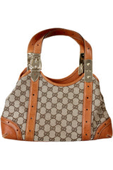 Gucci - Vintage Monogram & Buckle Bag