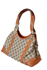 Gucci - Vintage Monogram & Buckle Bag