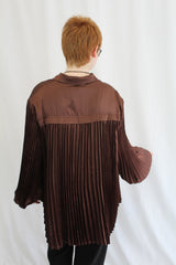Pearl + Sea - Pleated Long Sleeve NWT
