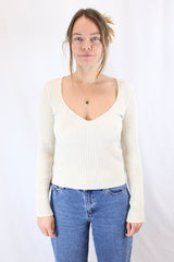 Lonely - Ribbed Knit Top