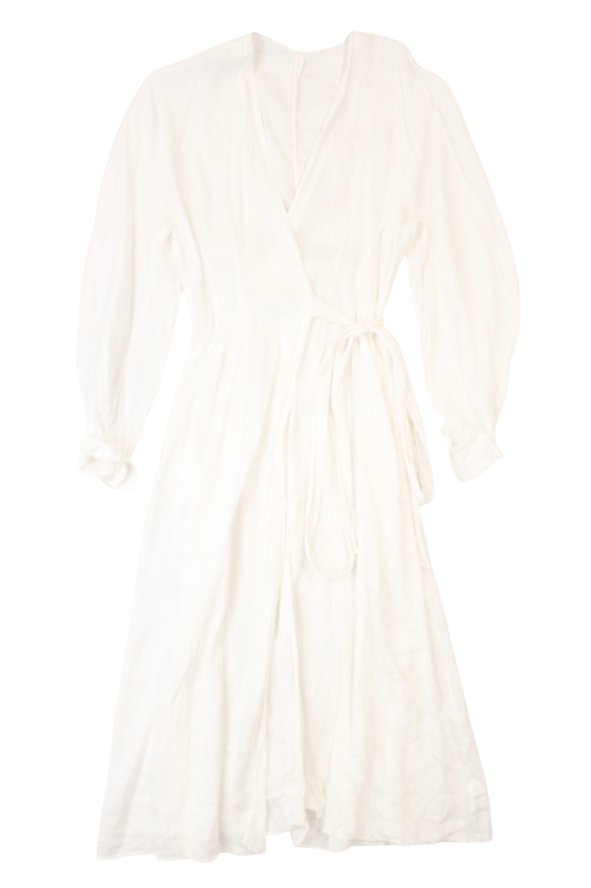 Scanlan & Theodore - Sheer Wrap Dress