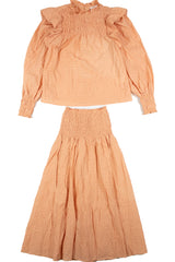 Seed - Ruched Top/Skirt Set