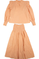 Seed - Ruched Top/Skirt Set