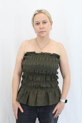 Marle - Shirred Sleeveless Top