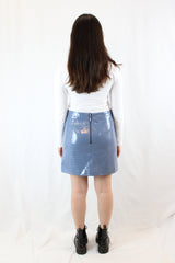 Superette - Croc Pleather Mini Skirt