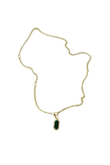 Edge Of Ember - "Charlotte Collins Modular Malachite" Necklace