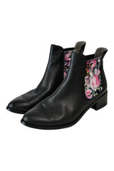 Isabella - Floral Chelsea Boots