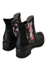 Isabella - Floral Chelsea Boots