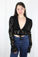 Majorelle - Alivia Lace Cropped Top
