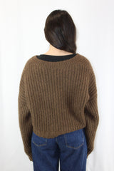 Anine Bing - Marlowe Cropped Knit Sweater