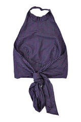 Penny Sage - Gingham Halter Top