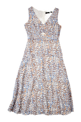 Theory - Printed Midi Dress