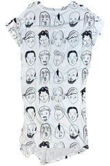 Uchuu Montreal - Faces Print Midi Dress