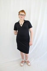 Aimn - Collared Midi Dress