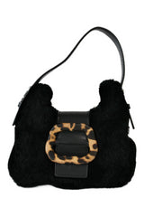 Charlotte Simone - Faux Fur Mini Handbag