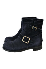 Jimmy Choo - Navy Suede Boots