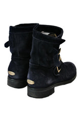 Jimmy Choo - Navy Suede Boots