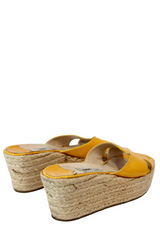 Jimmy Choo - Yellow Slip On Espadrilles