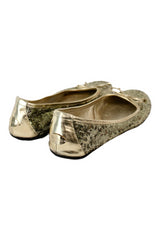 Jimmy Choo - Gold Sequin Ballet Flats