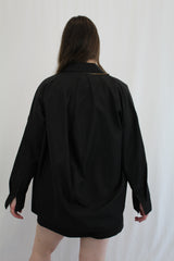 Tibi - Oversized Polyester Button Up
