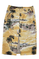 Le Superbe - Tropical Print Sequin Skirt