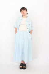 Naz - Pinstriped Flowy Skirt