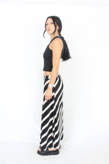 Whistle - Striped Satin Skirt