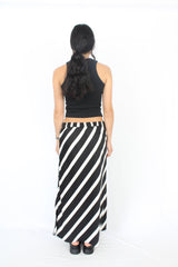 Whistle - Striped Satin Skirt