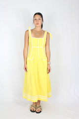 Steele - Yellow Linen Dress