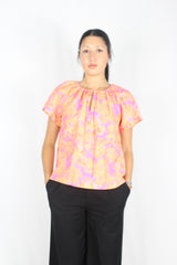 Elm - Floral Tie Top