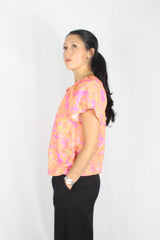 Elm - Floral Tie Top