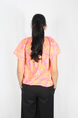 Elm - Floral Tie Top
