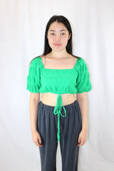 Ivy + Jack - Harlow Shirred Cotton Puff Top