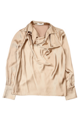 Commense - Gold Satin Top
