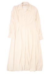 Vince - Reverse Satin Drape Midi Dress