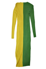 Staud - Colour Block Rib Knit Dress