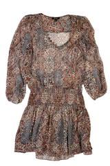Ella Moss - Patterned Chiffon Mini Dress