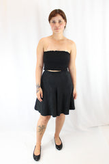 Liam - Floral Embossed Mini Skirt