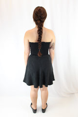 Liam - Floral Embossed Mini Skirt