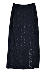 Wynn Hamlyn - Navy Lace Midi Skirt