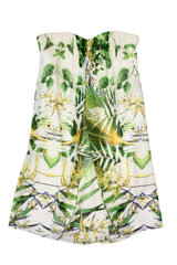 Alice + Olivia - Tropical Print Strapless Dress