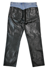 Agolde - Leather Panel Jeans