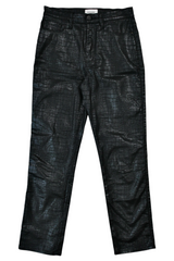 Frame - Coated Reptile Print Jeans