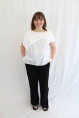 Caitlin Crisp - Satin Strip Pants