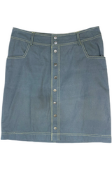 Boom Shankar - Button Up Denim Skirt