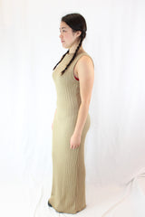 Subtitled - Open Back Knit Maxi Dress